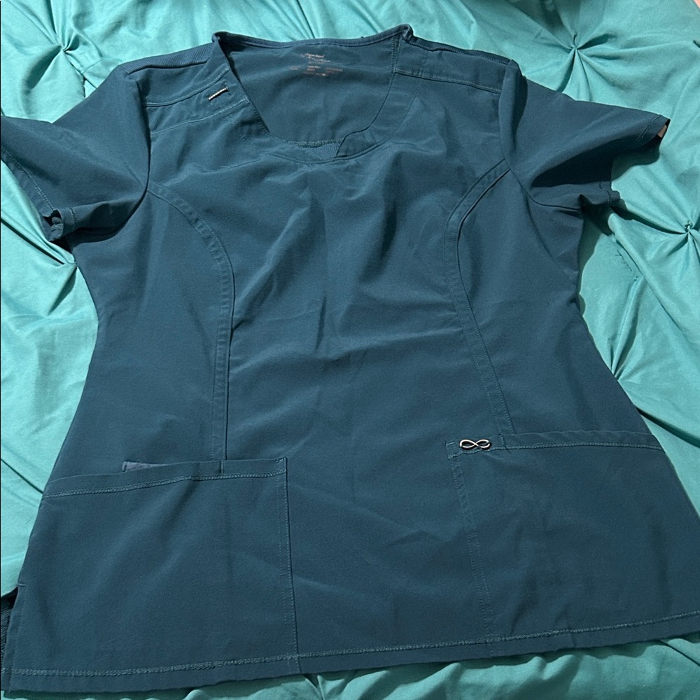 Teal Scrub Top